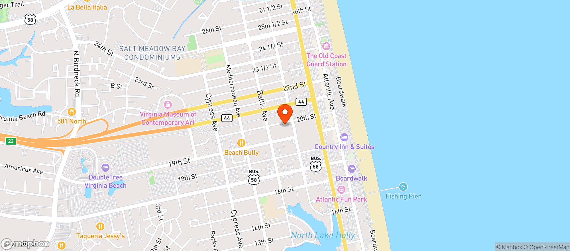 Map showing The Dome #0700410962