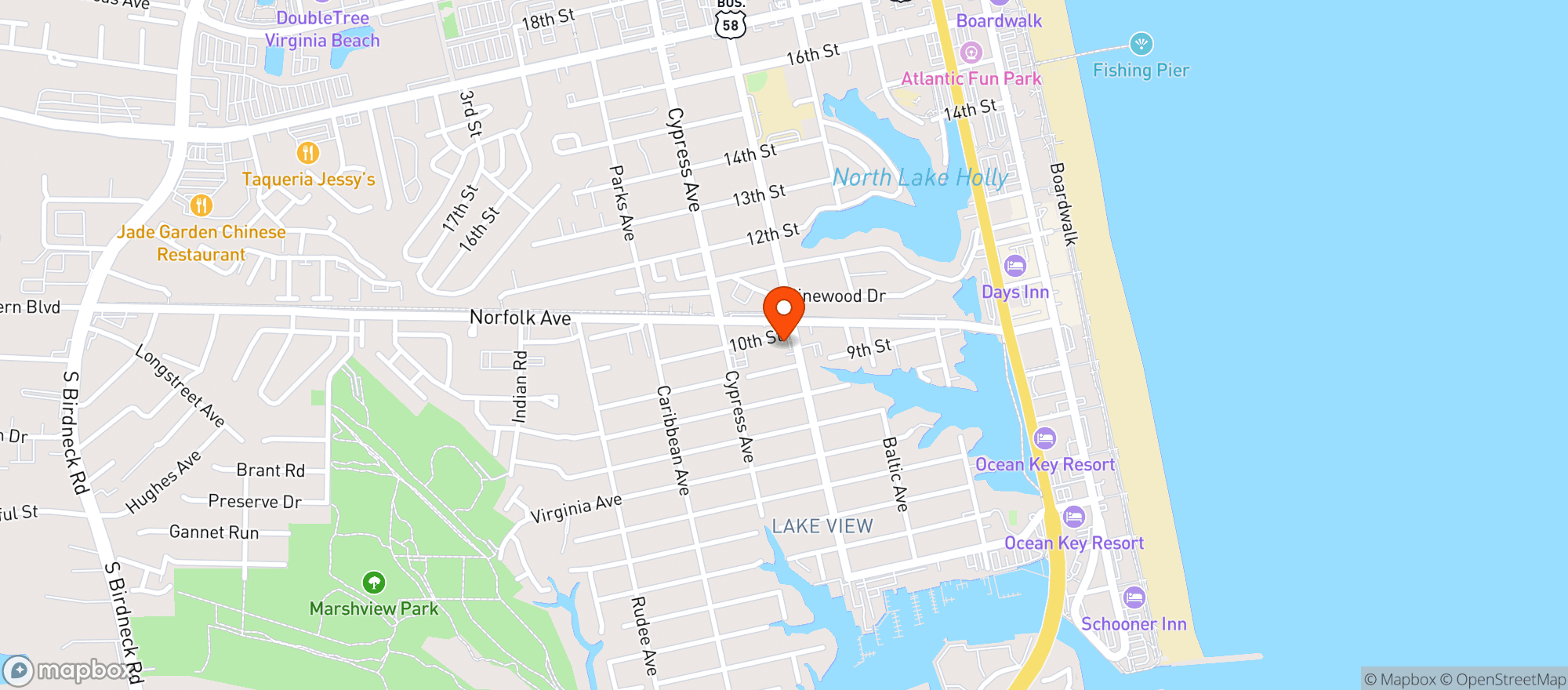 Map showing Jr Market #5