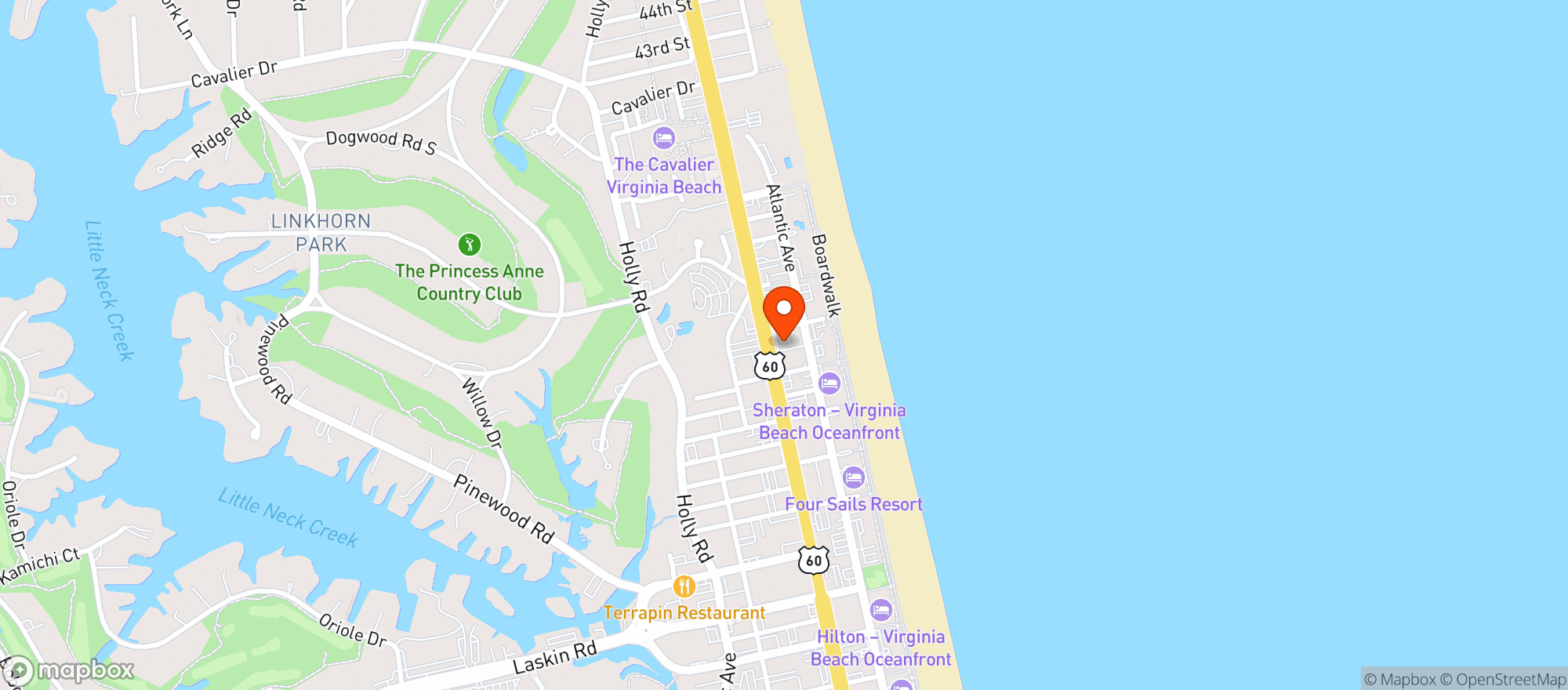 Map showing Pelons Baja Grill