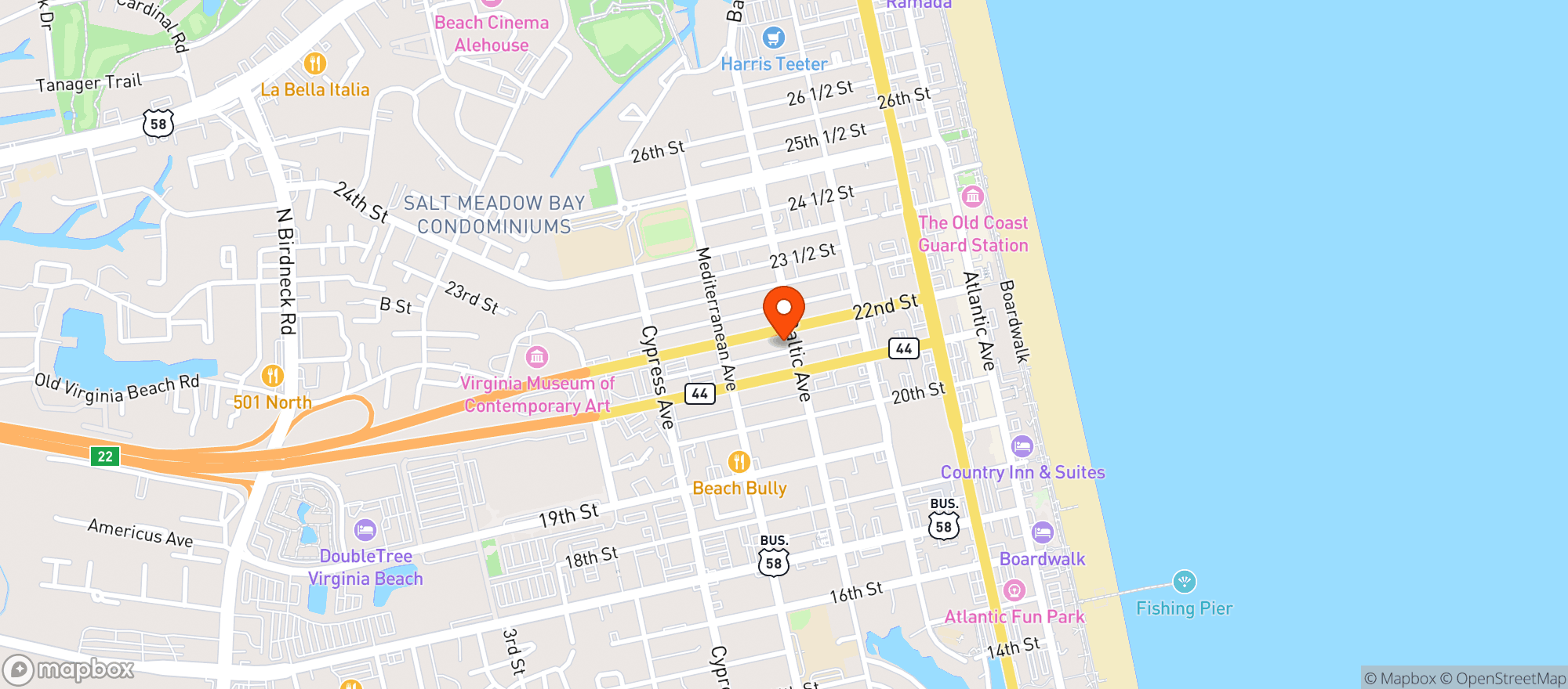 Map showing 7 Eleven #10895