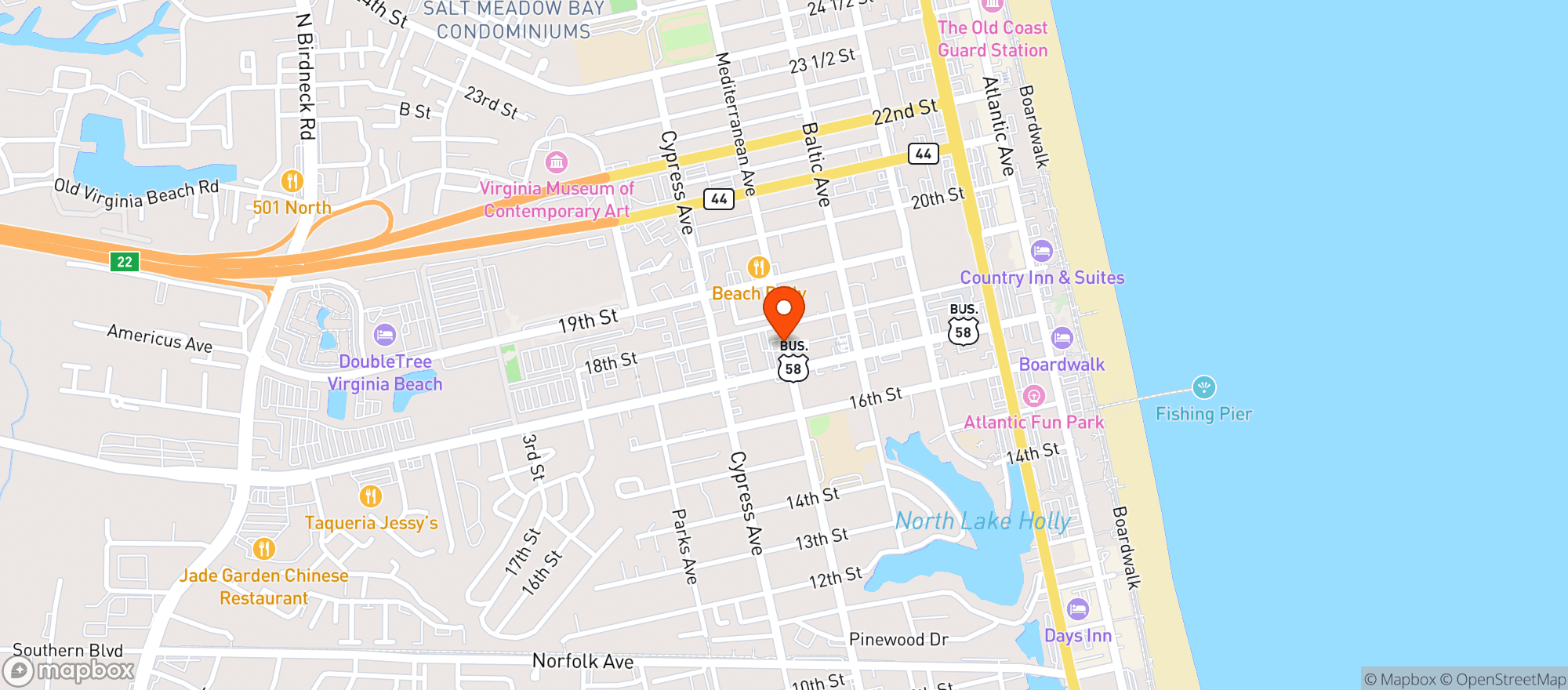 Map showing Barrel 17