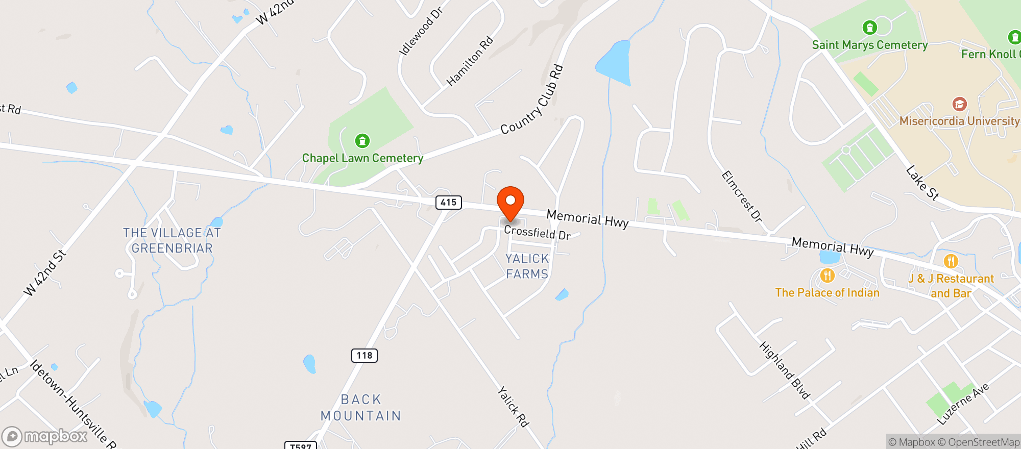 Map showing Burrito Loco Mexican Grill