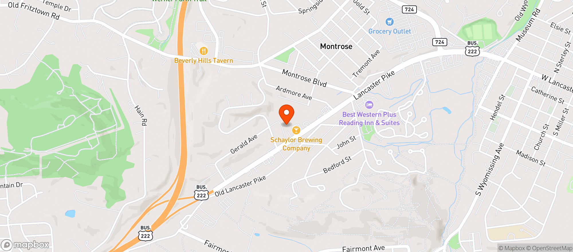 Map showing Excitement Smokin