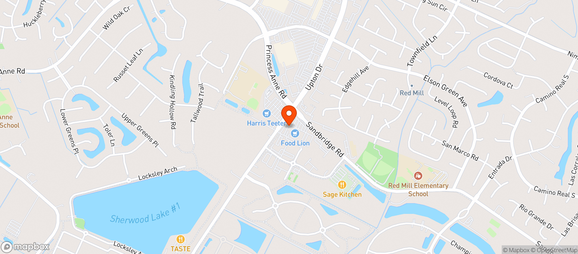 Map showing Food Lion