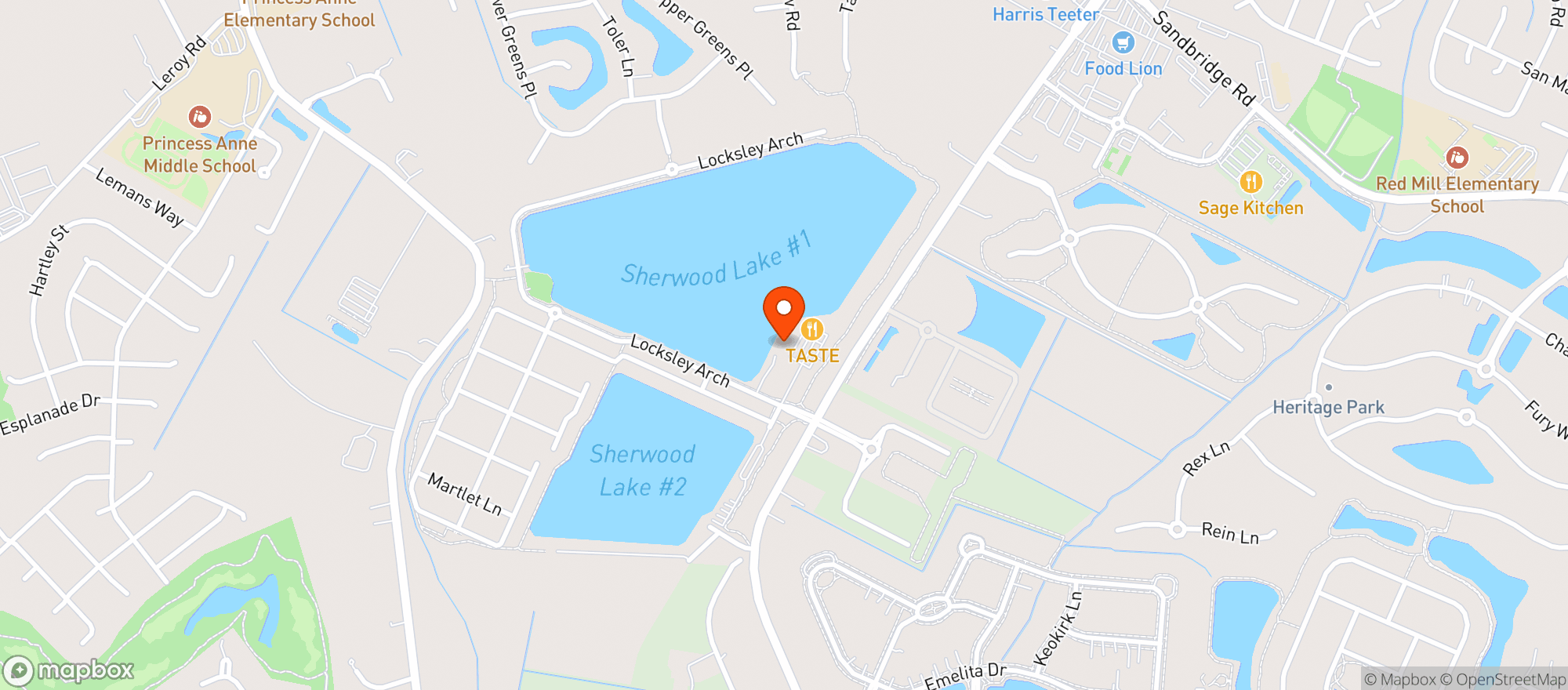 Map showing Sedona Taphouse
