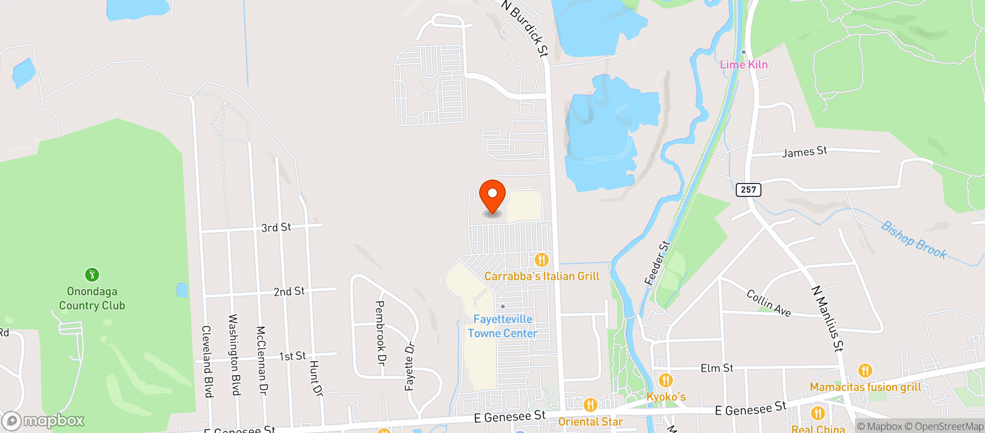 Map showing Pascale's Wine & Liquors FAYETTEVILLE