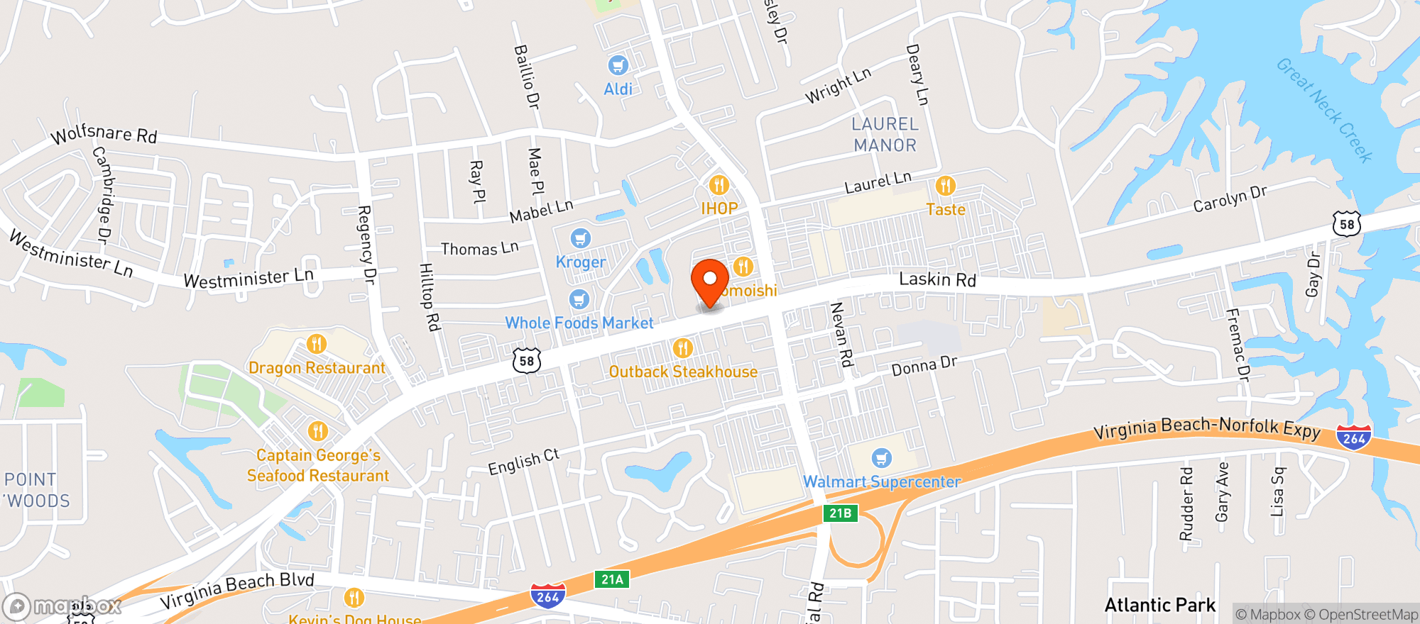 Map showing Total Wine & More