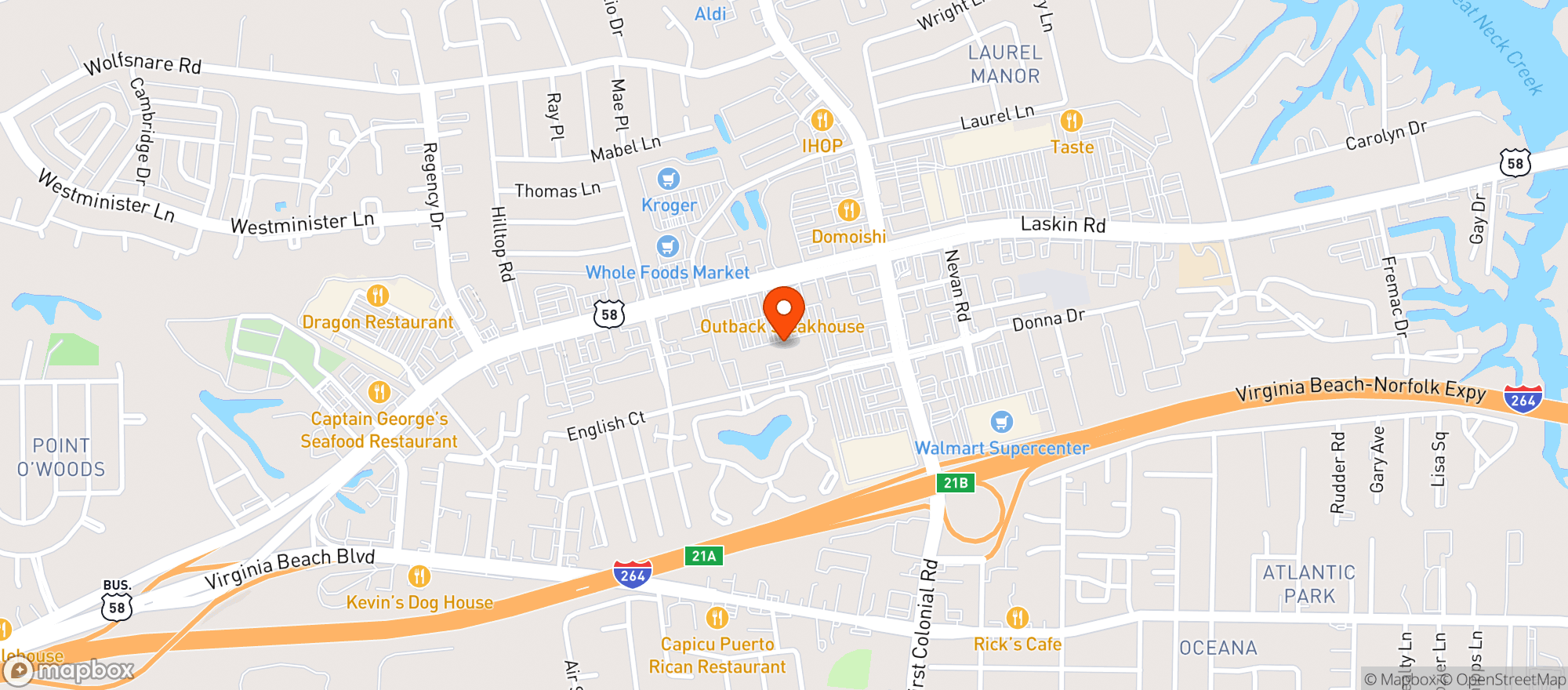 Map showing Trader Joes #660