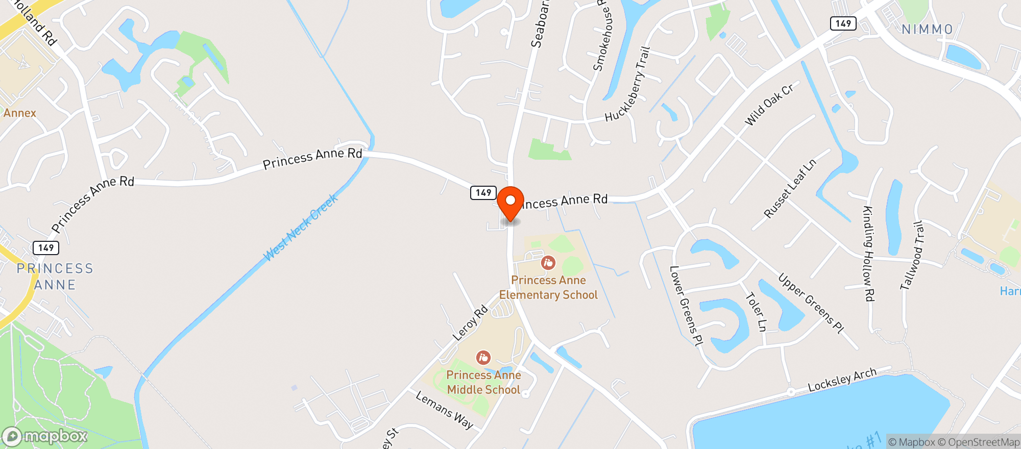 Map showing Sockys Bar & Grill
