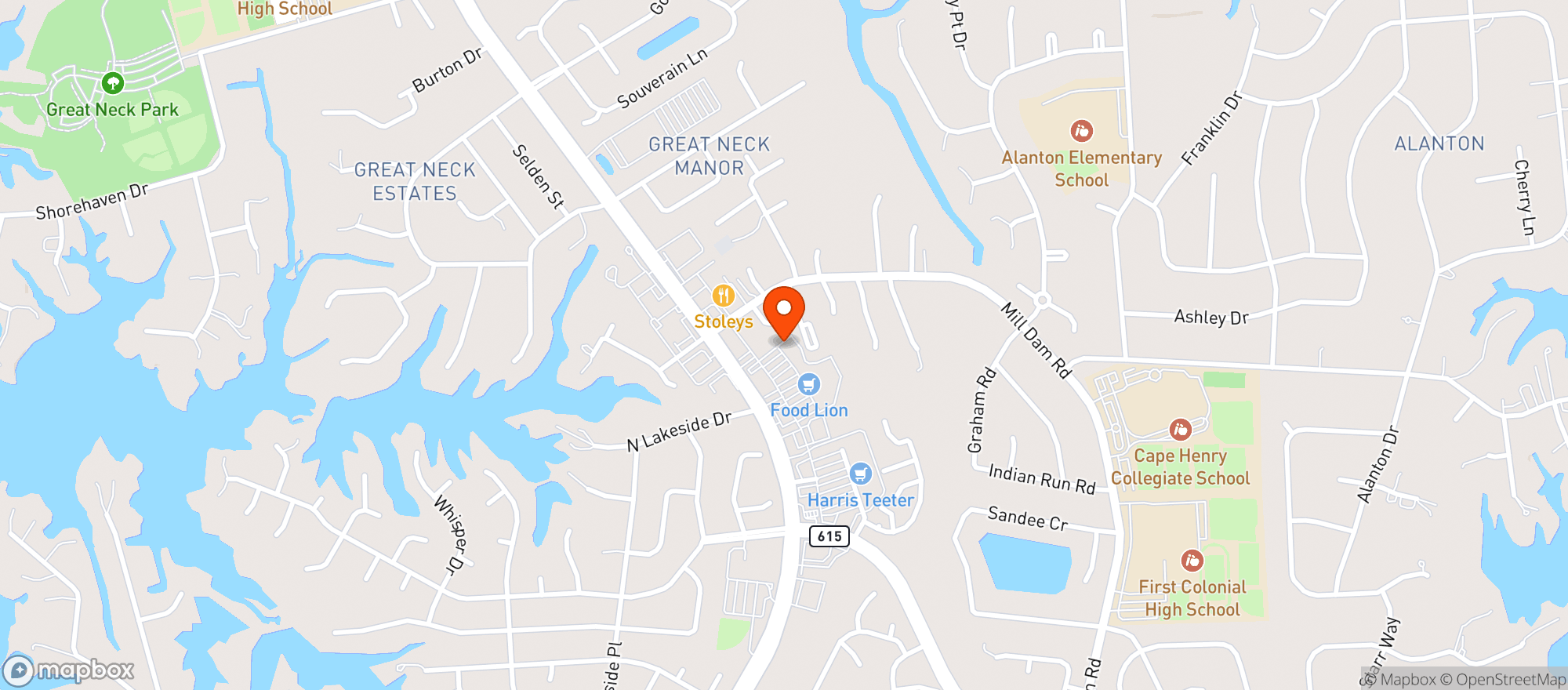 Map showing Food Lion