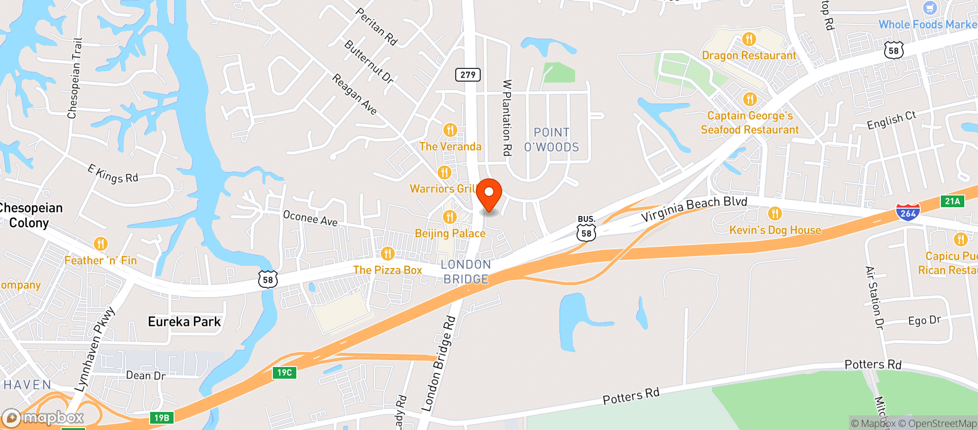 Map showing Hemp House Wellness
