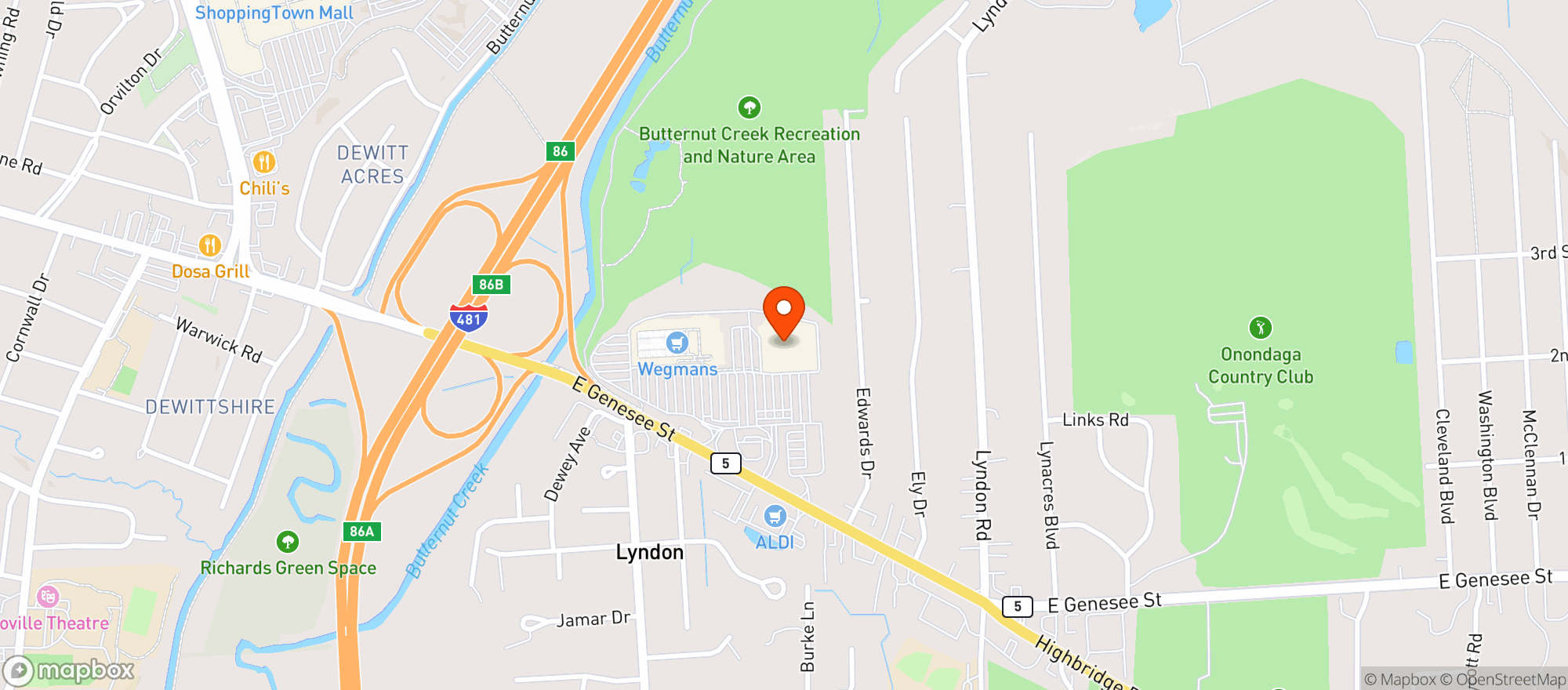 Map showing Liquor City