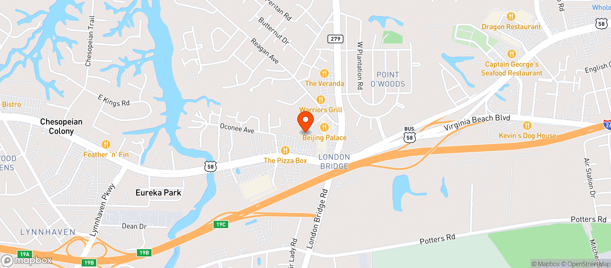 Map showing Food Lion