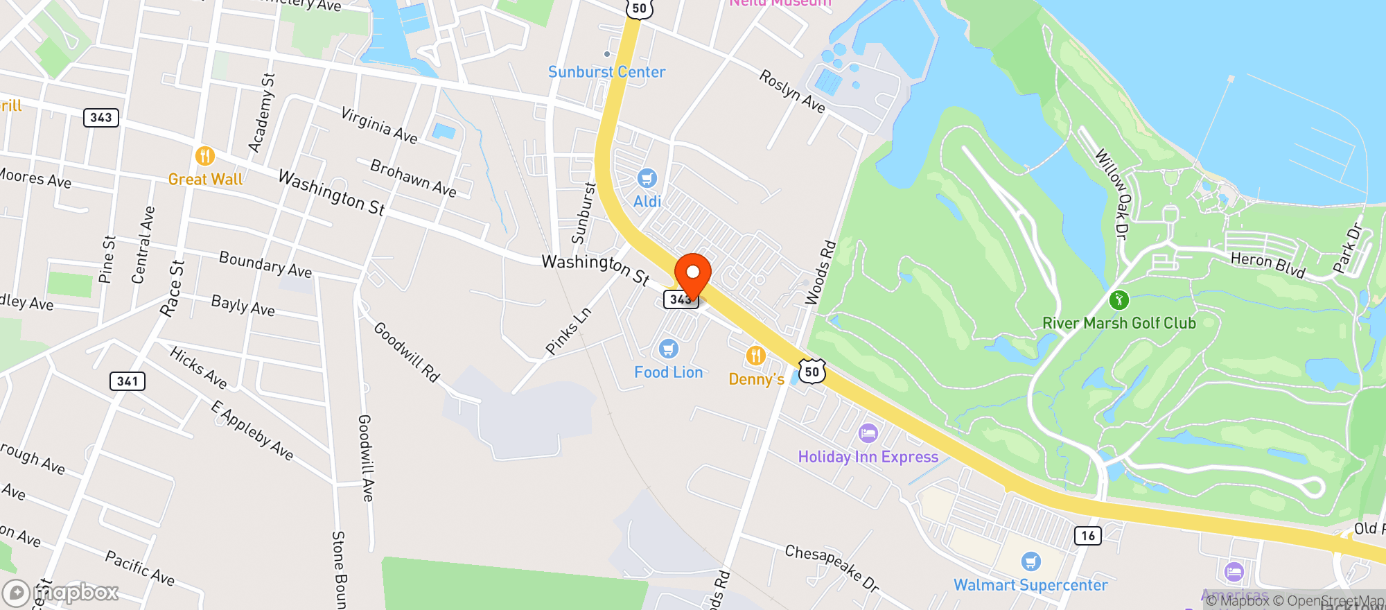 Map showing Food Lion