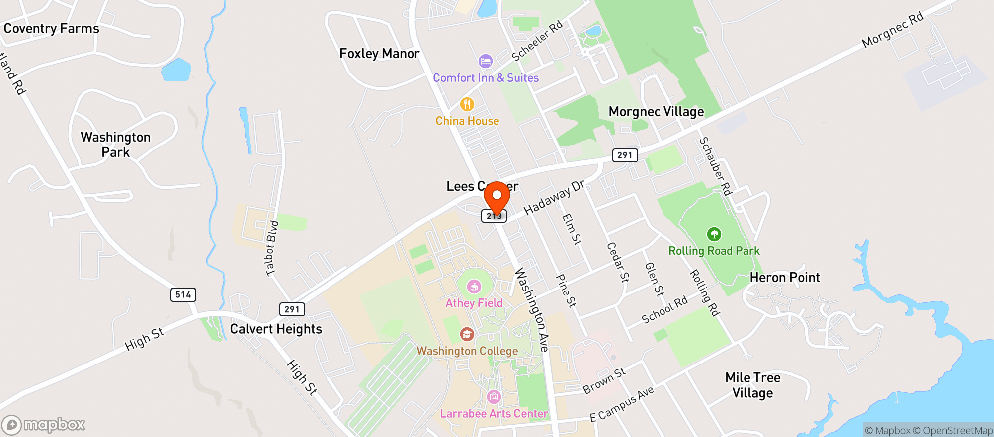 Map showing JJS DELI & LIQUORS