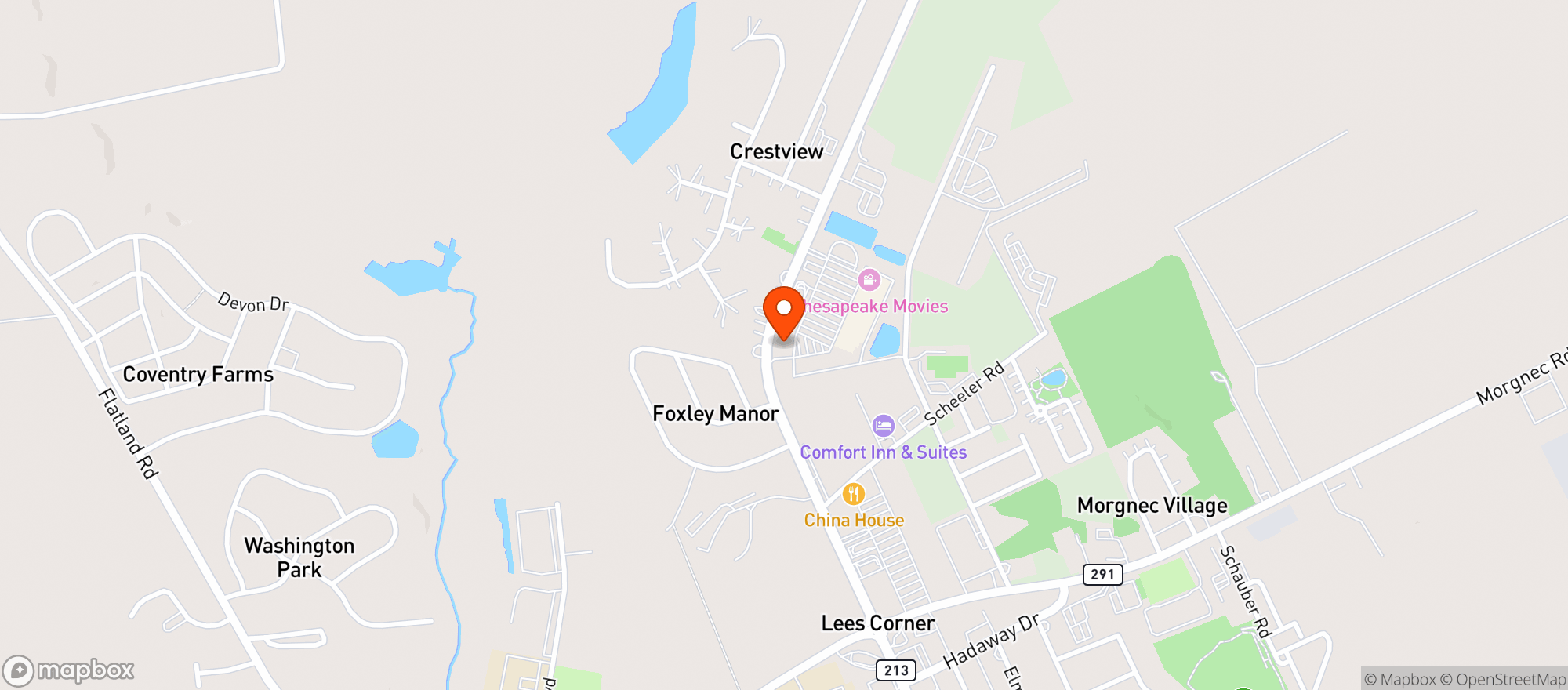 Map showing Pips Discount Liquors
