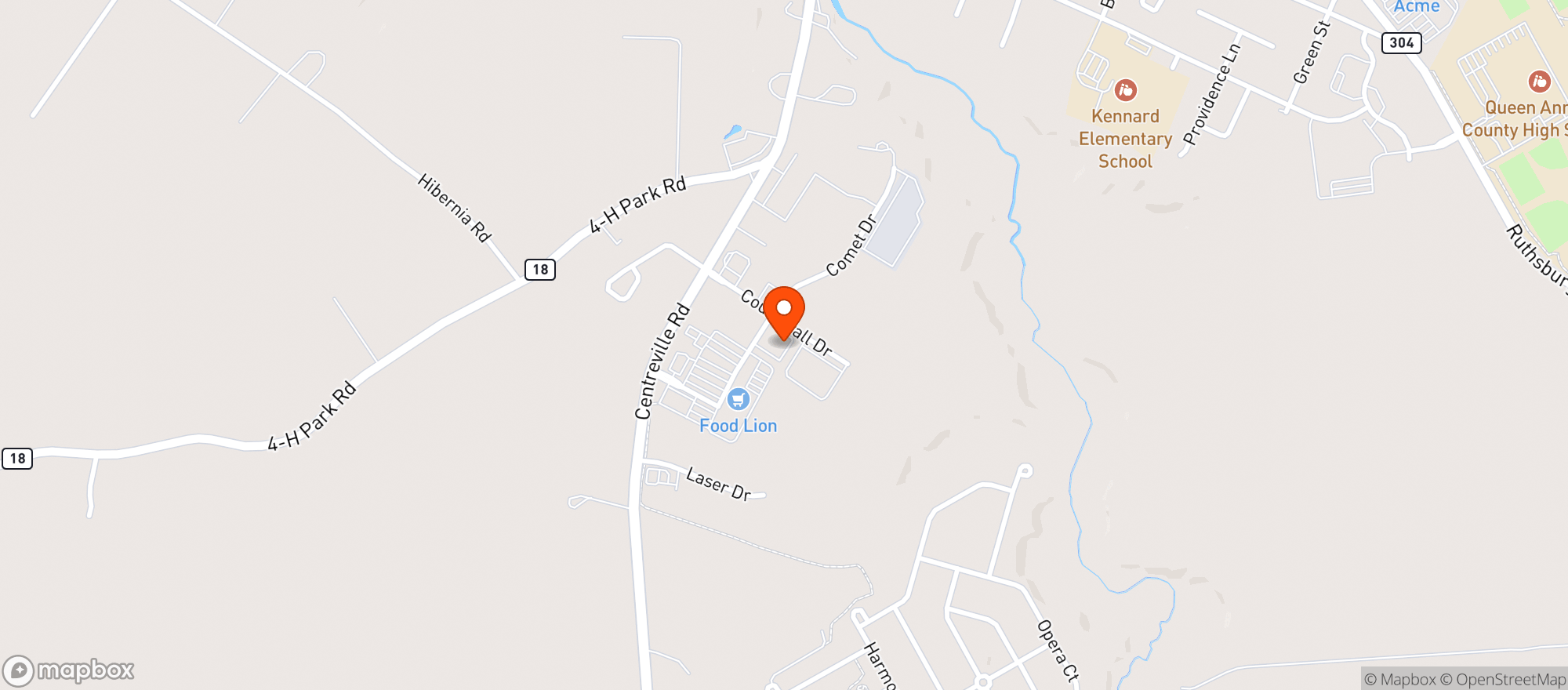 Map showing Ash & Ember