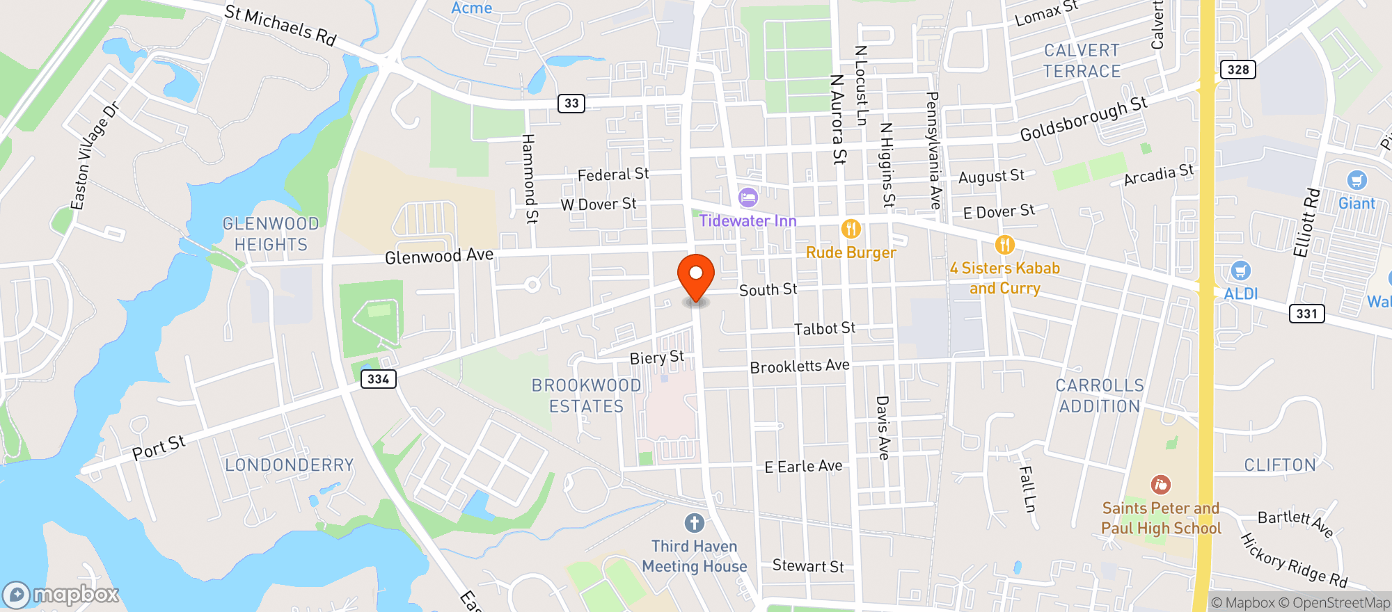 Map showing Rr Beer Liquor & Wine