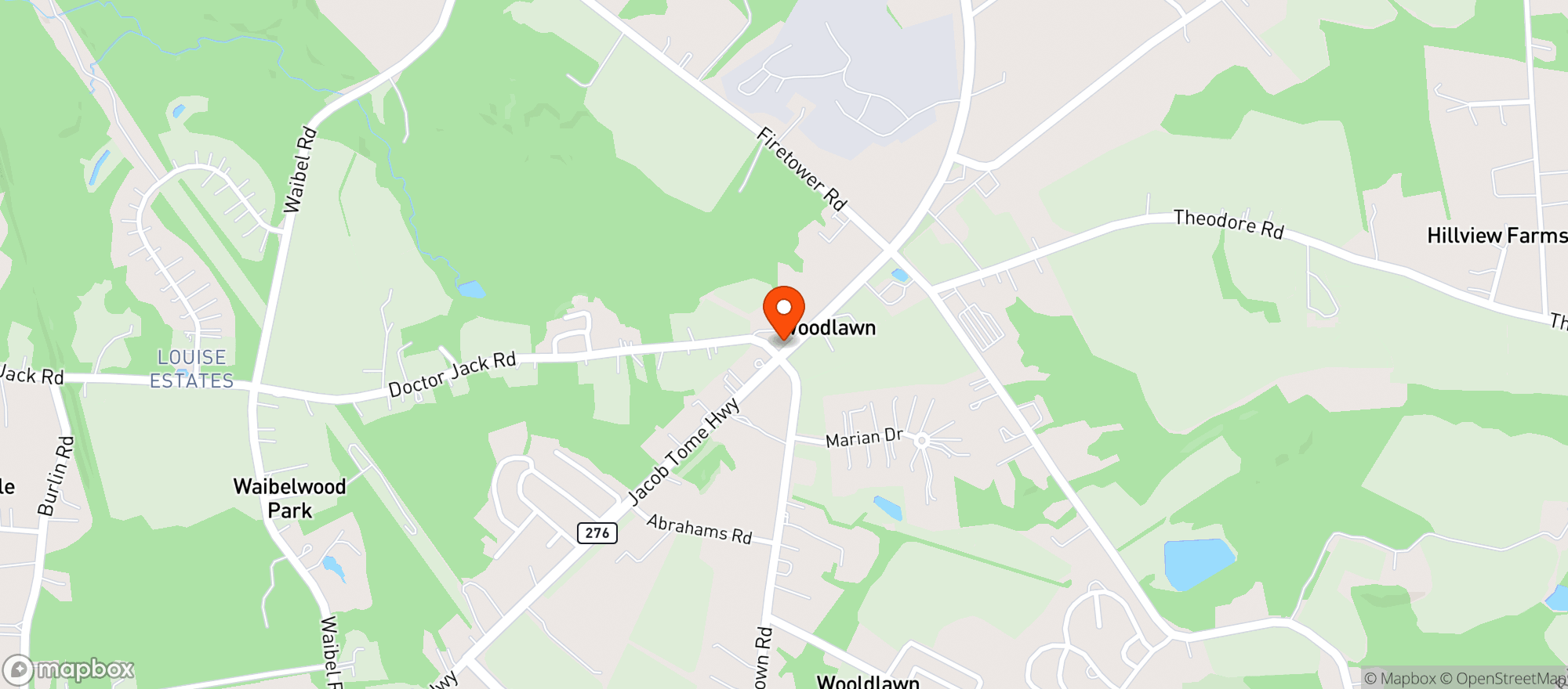 Map showing Old South Smoke House