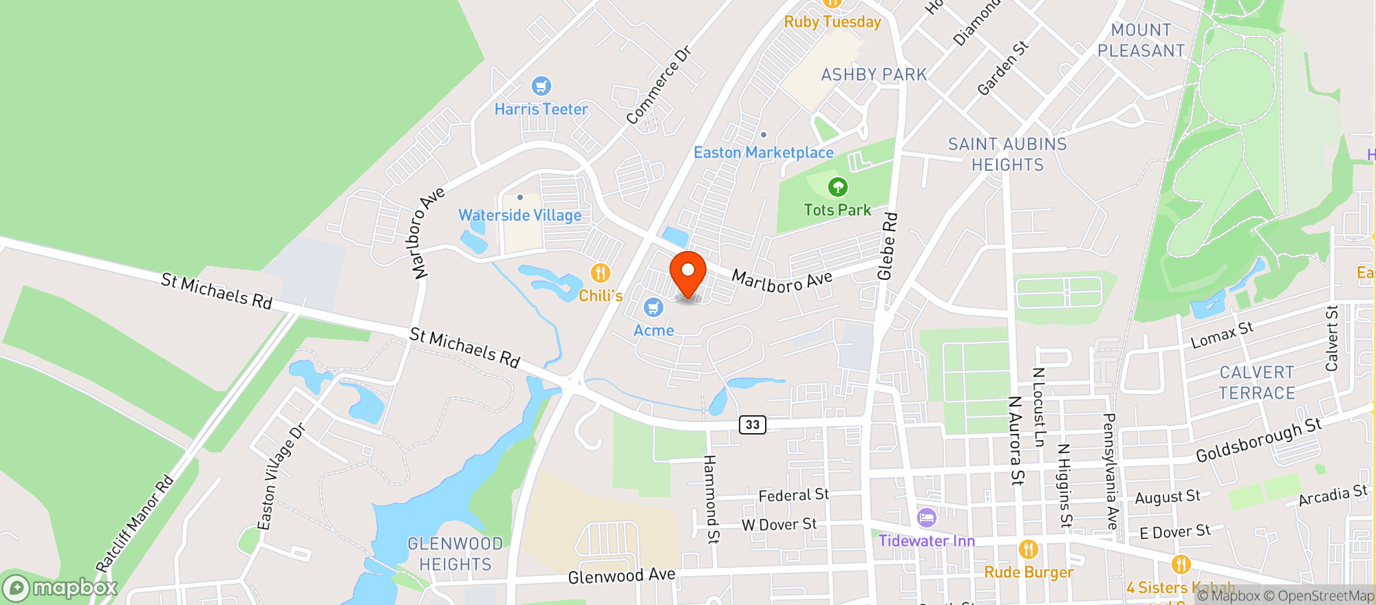 Map showing Acme Market