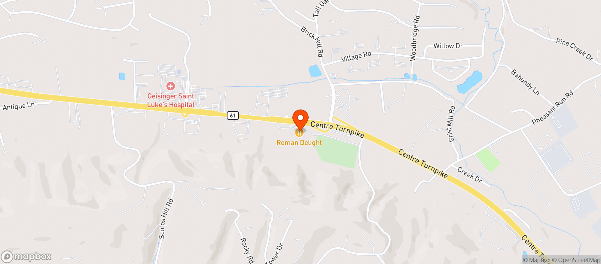 Map showing Roman Delight Restaurant Iii