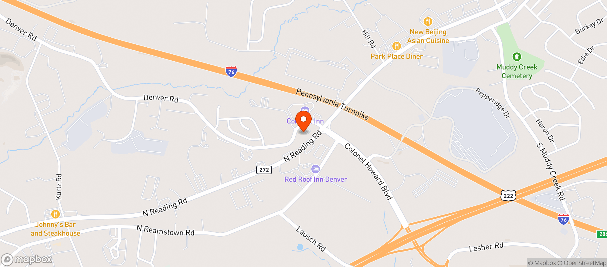 Map showing Turkey Hill Minit Mart #950248
