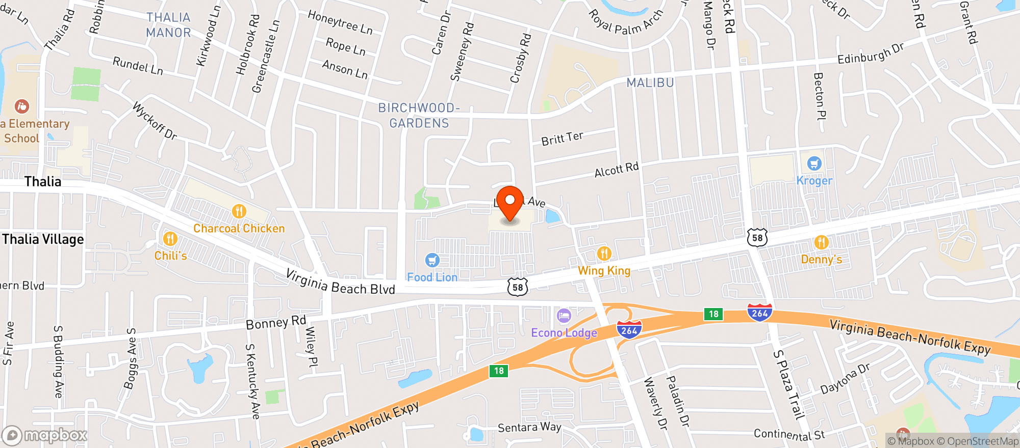 Map showing Bjs Wholesale Club #036
