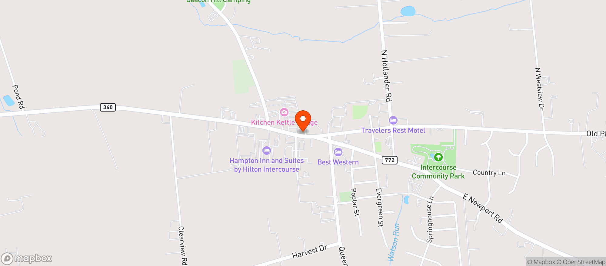 Map showing Kountry Kupboard