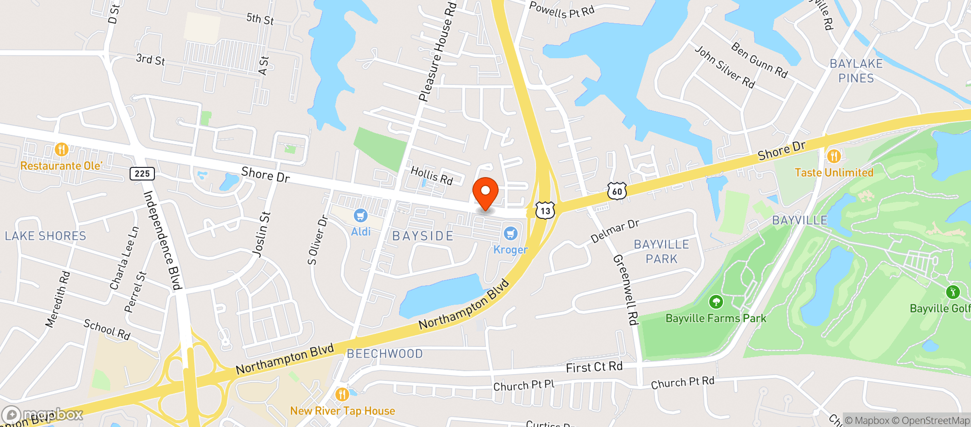Map showing Kroger
