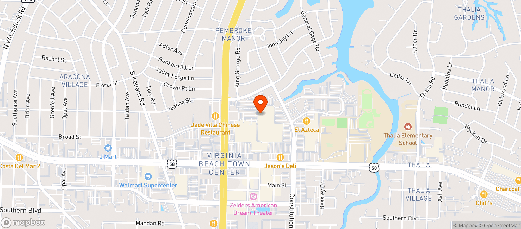 Map showing Target - Pembroke