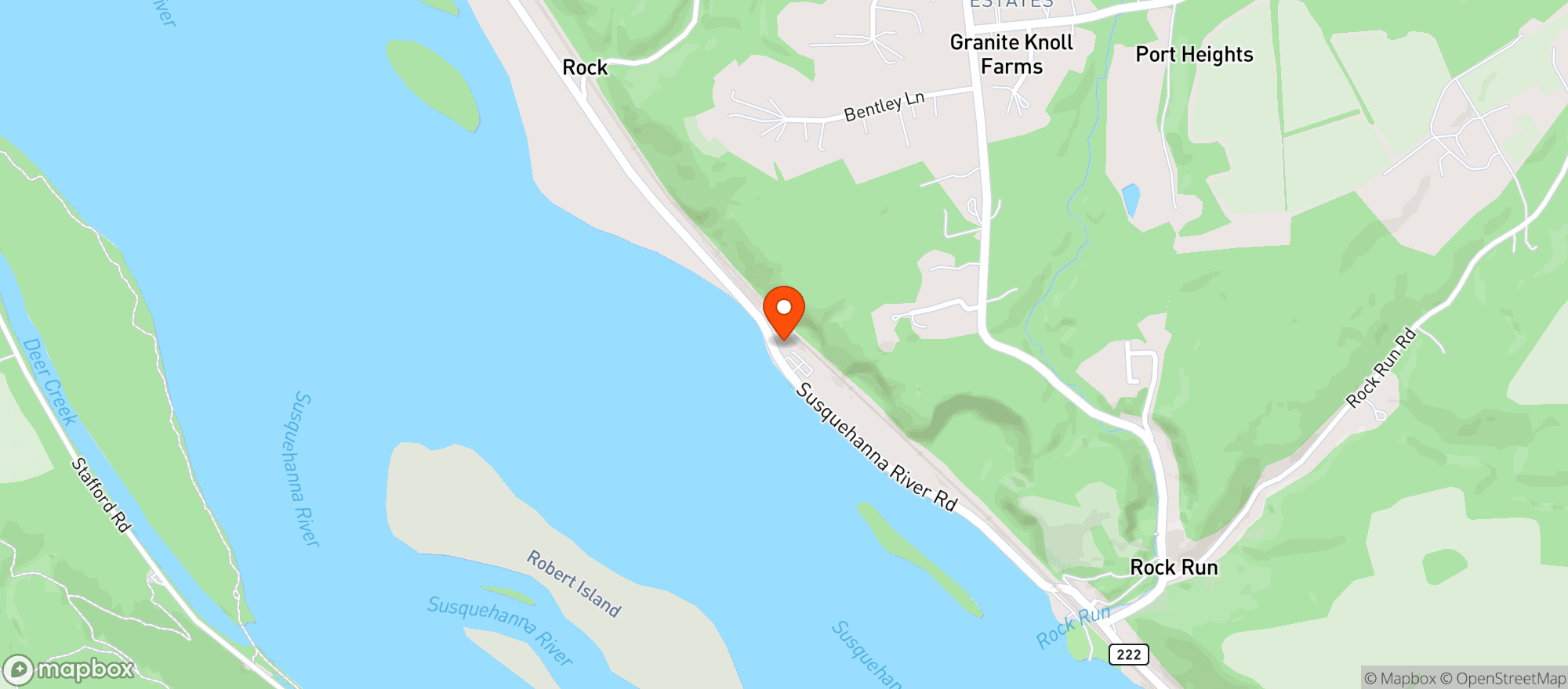 Map showing Jerry Skrivanek VFW Post 8185