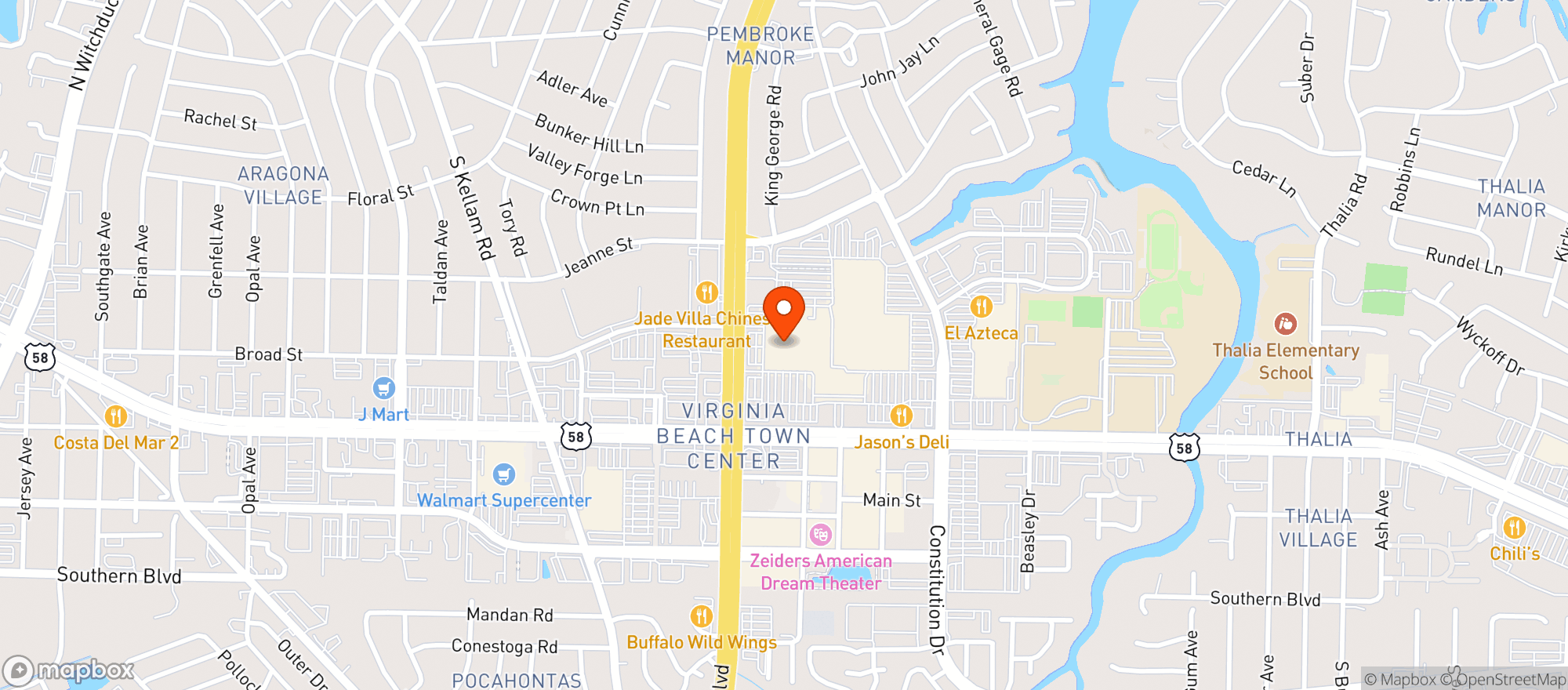 Map showing The Fresh Market #232