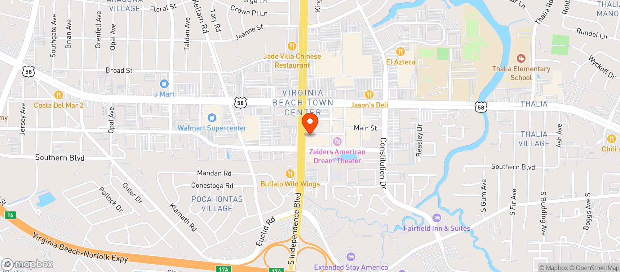 Map showing Yard House #8334