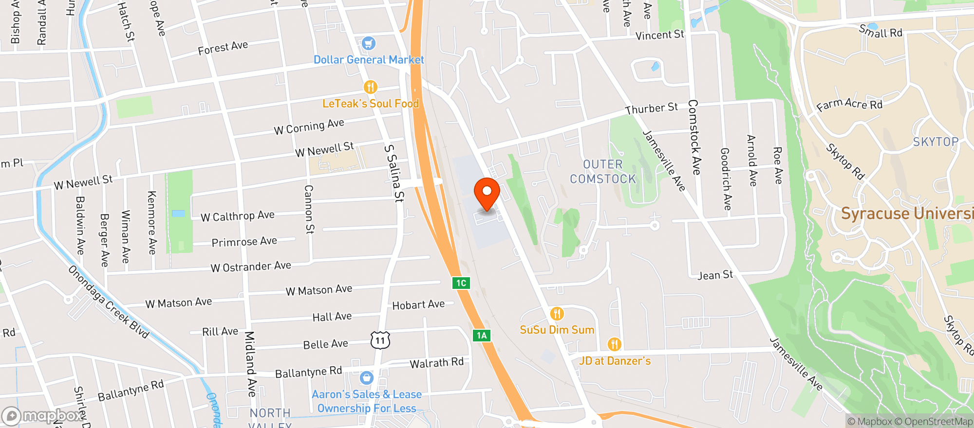 Map showing Brighton Liquors