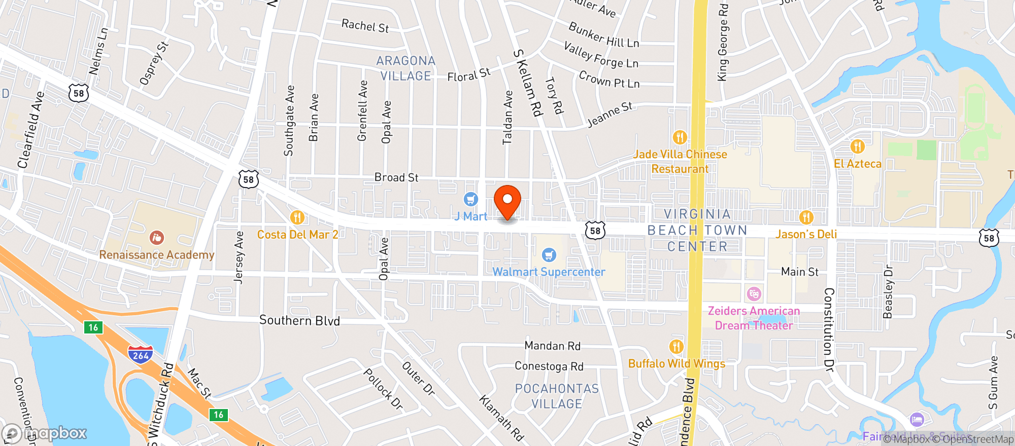 Map showing Food Lion