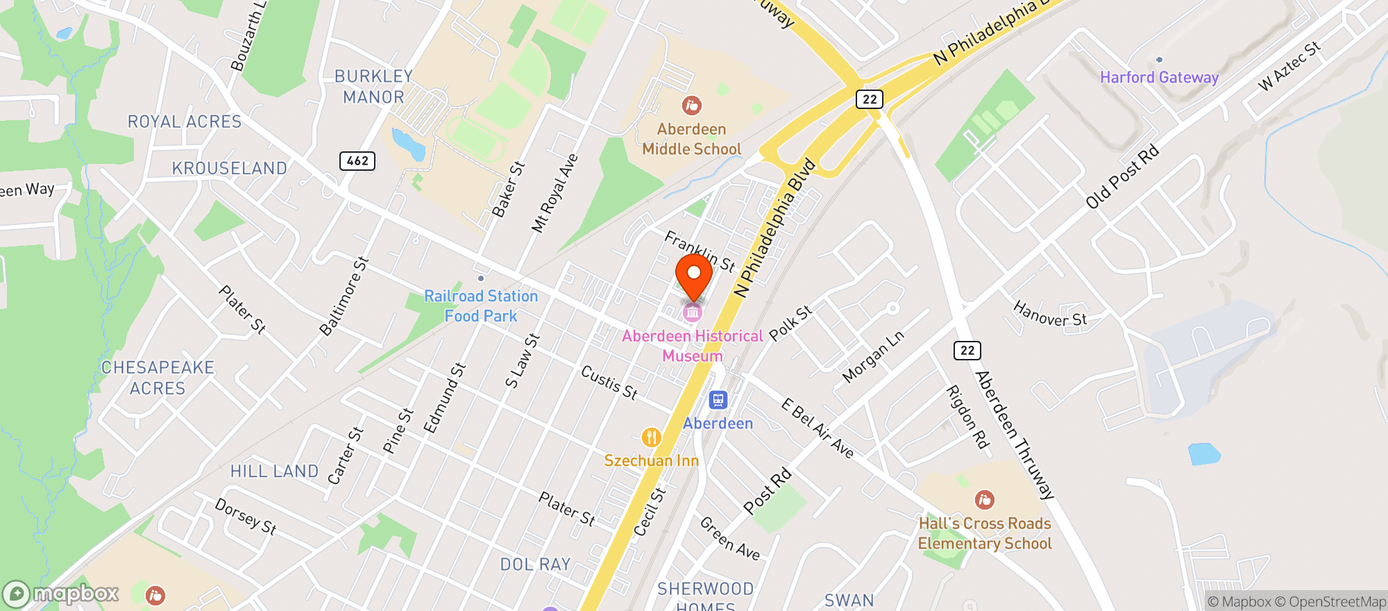 Map showing Watchtower Brewing