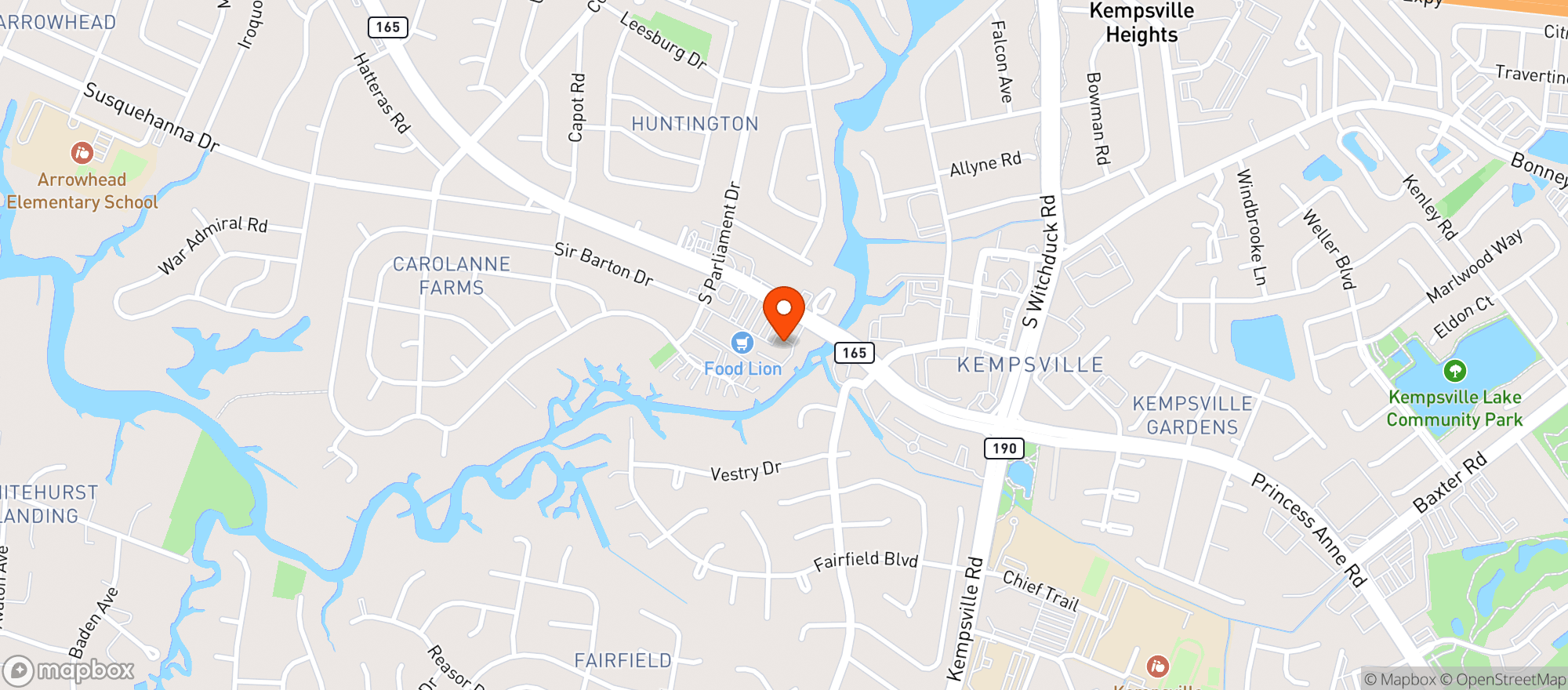 Map showing Food Lion