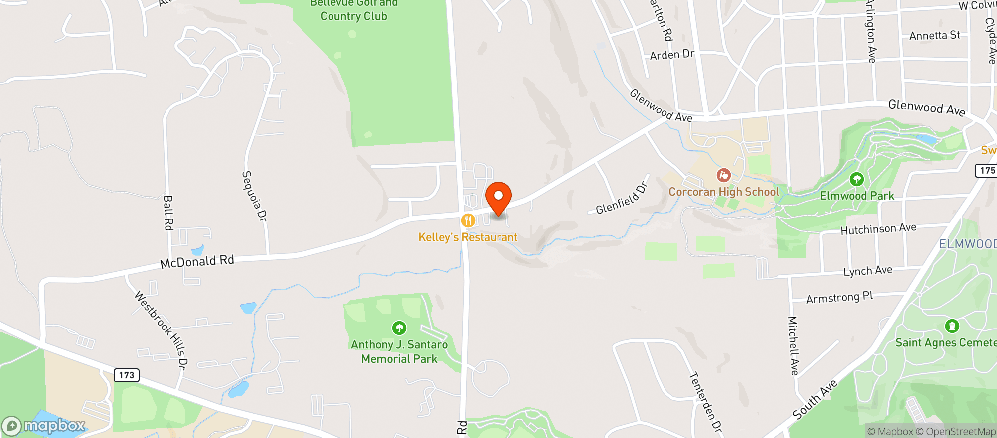 Map showing Shady Brook Liquors