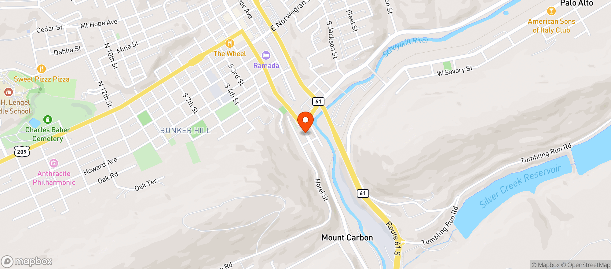 Map showing Pick A Deli & Beer