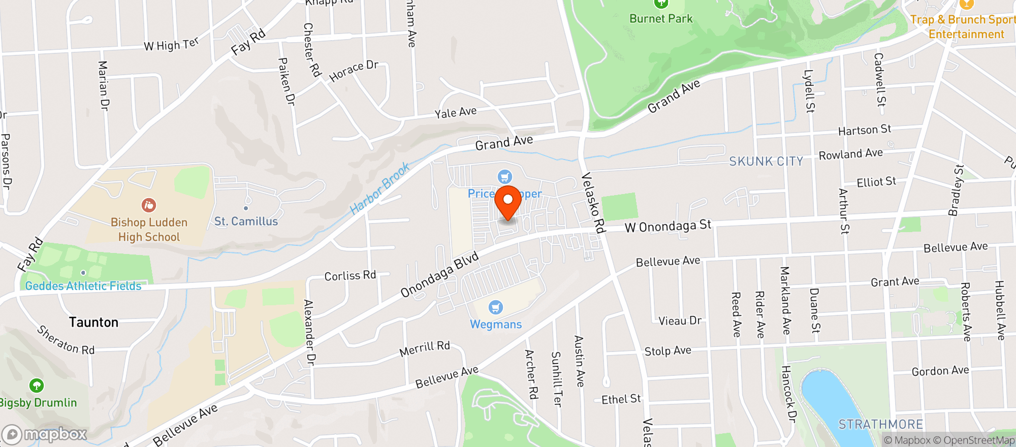 Map showing Western Lights Liquors