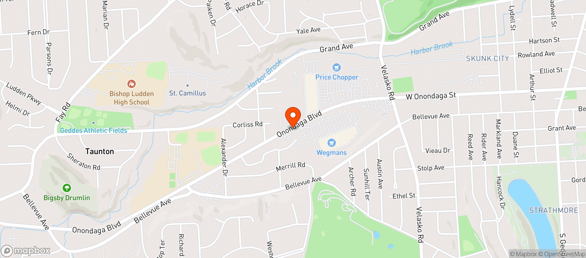 Map showing #31 Wegmans-Onon Blvd