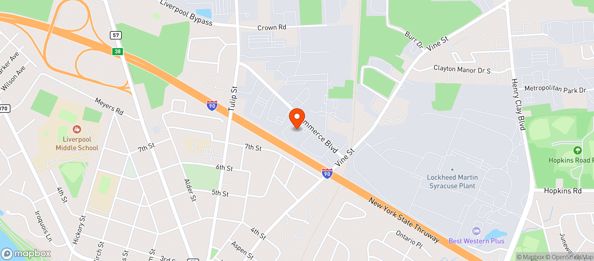 Map showing TJ Sheehan