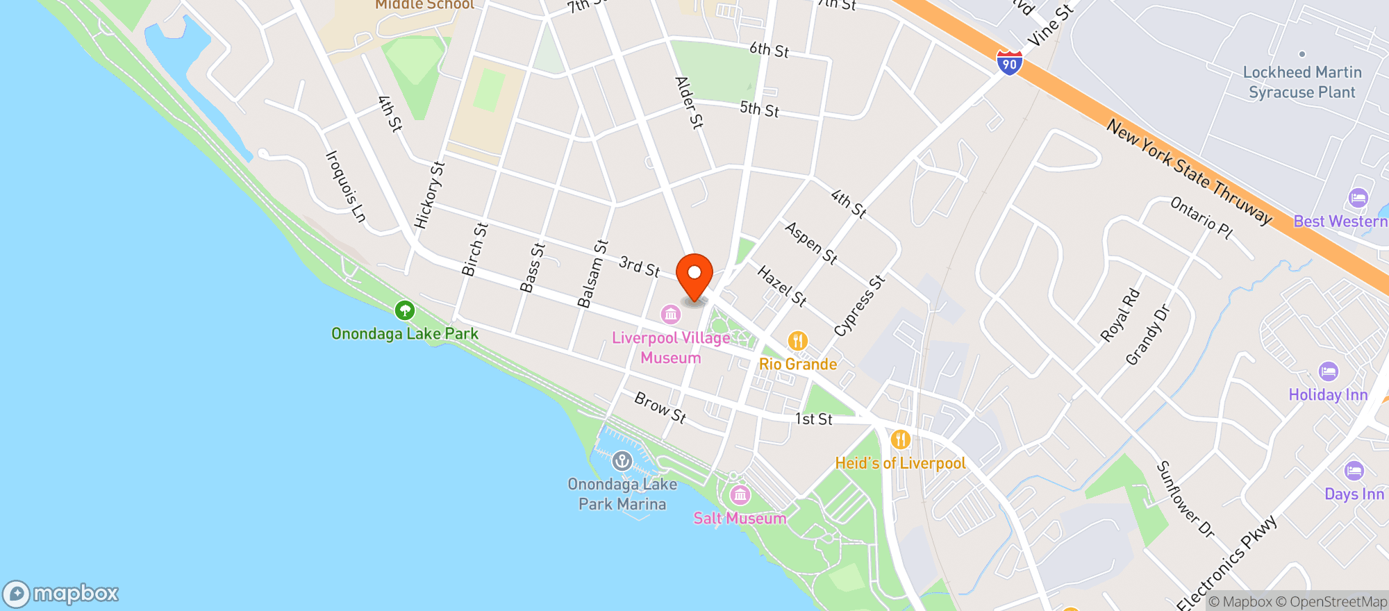 Map showing Double Cheese