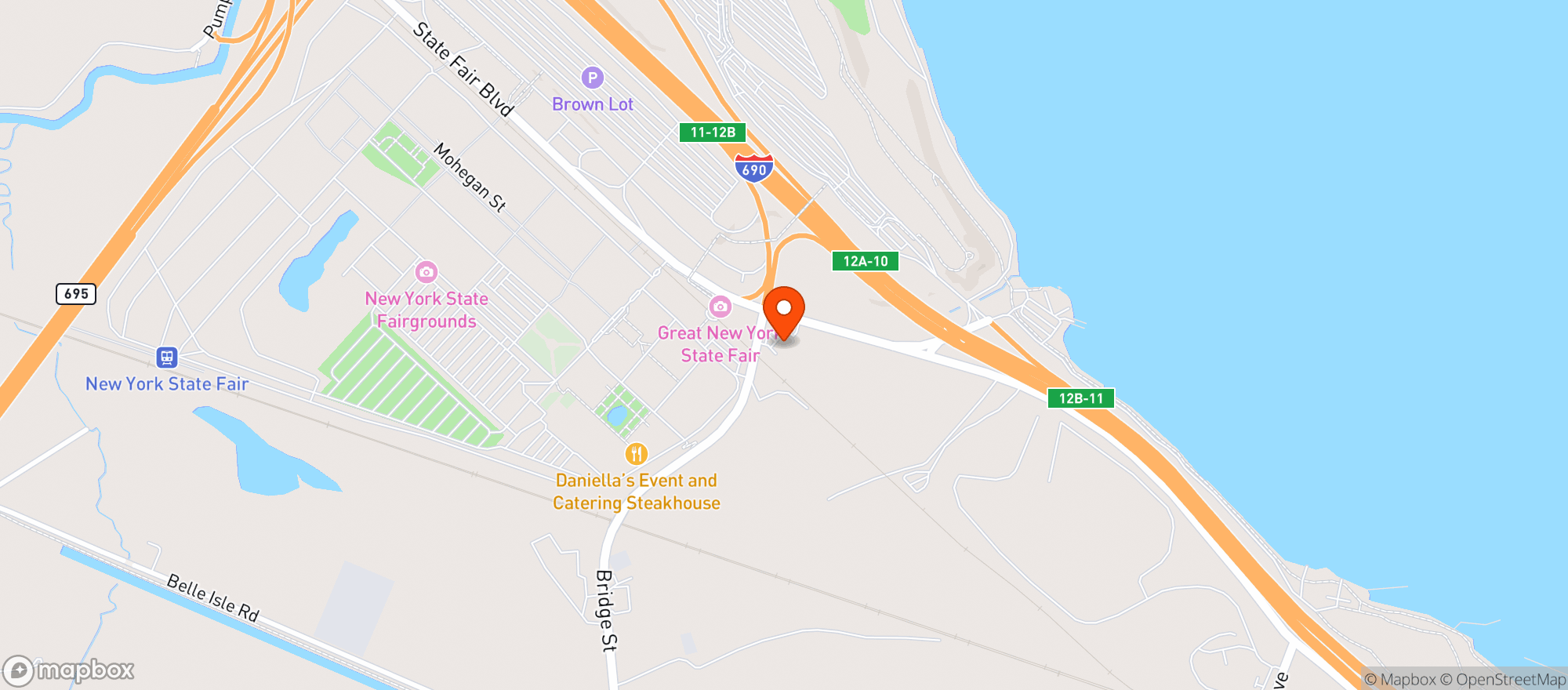 Map showing Byrne Dairy #121