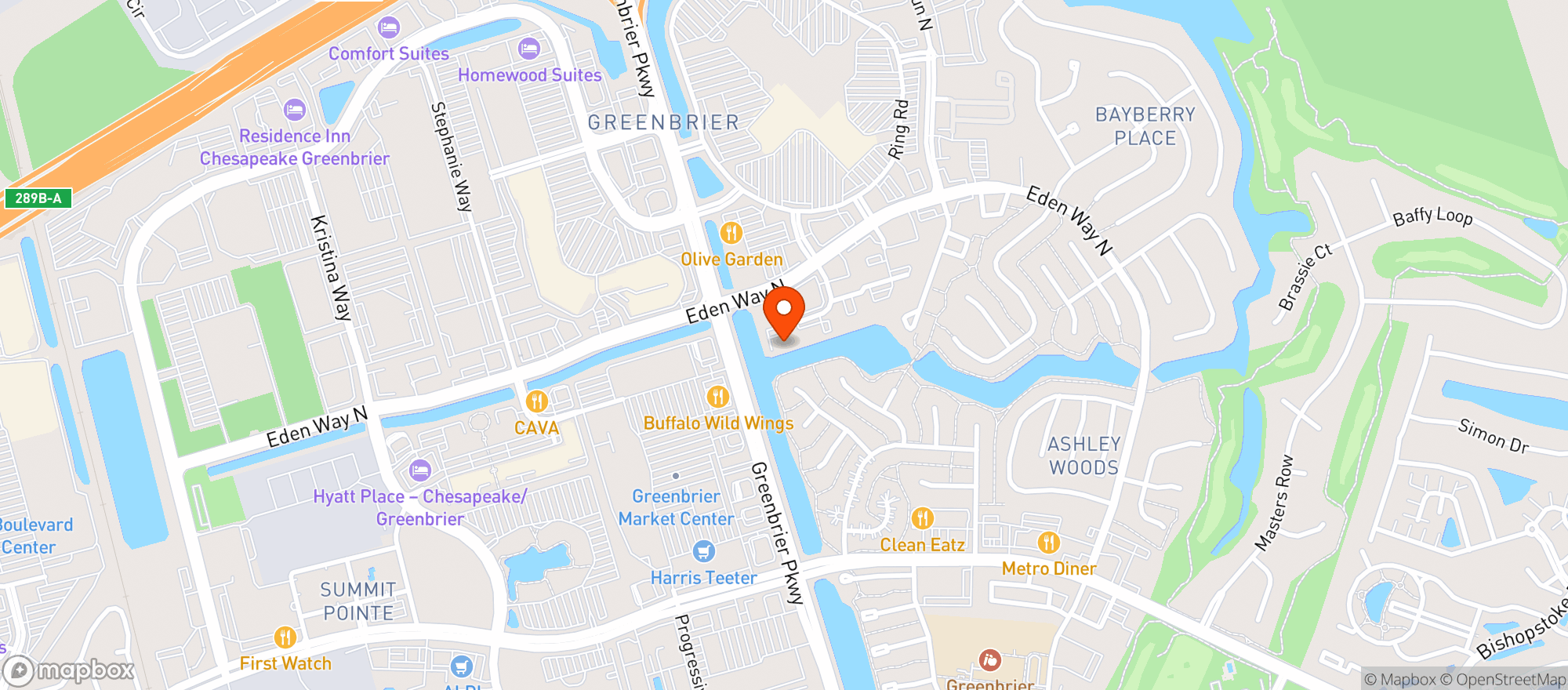 Map showing Hooters #6