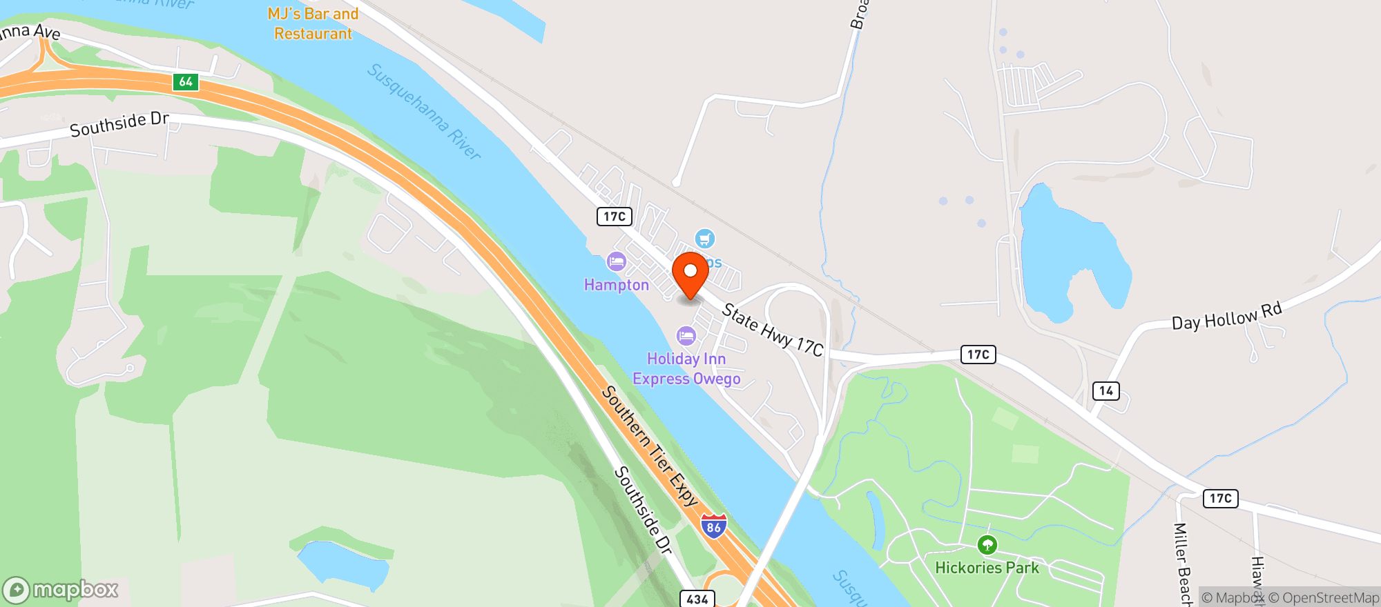 Map showing Aldi #62