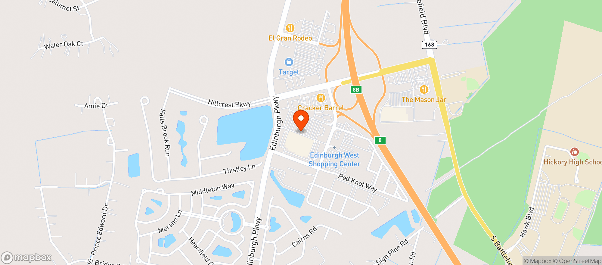 Map showing Walmart Supercenter