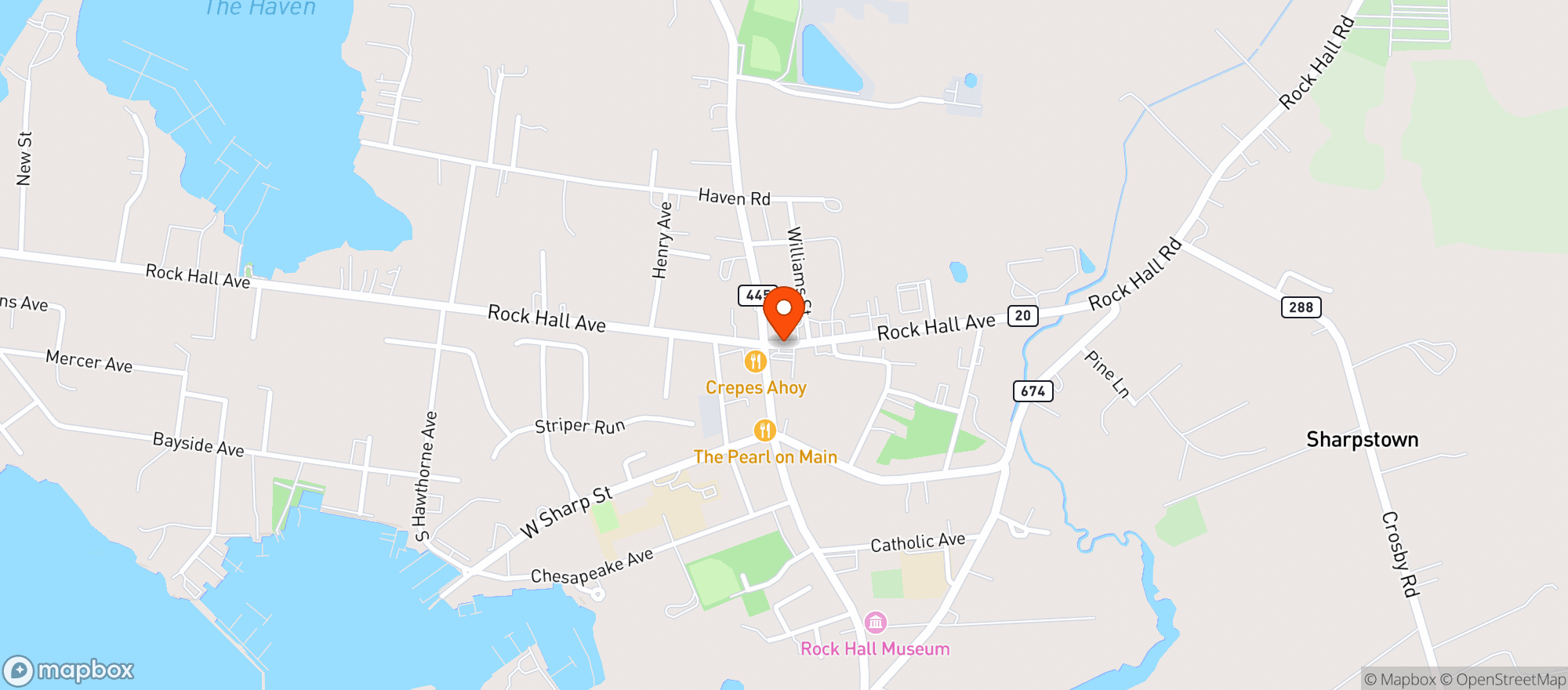 Map showing BAYSIDE MARKET