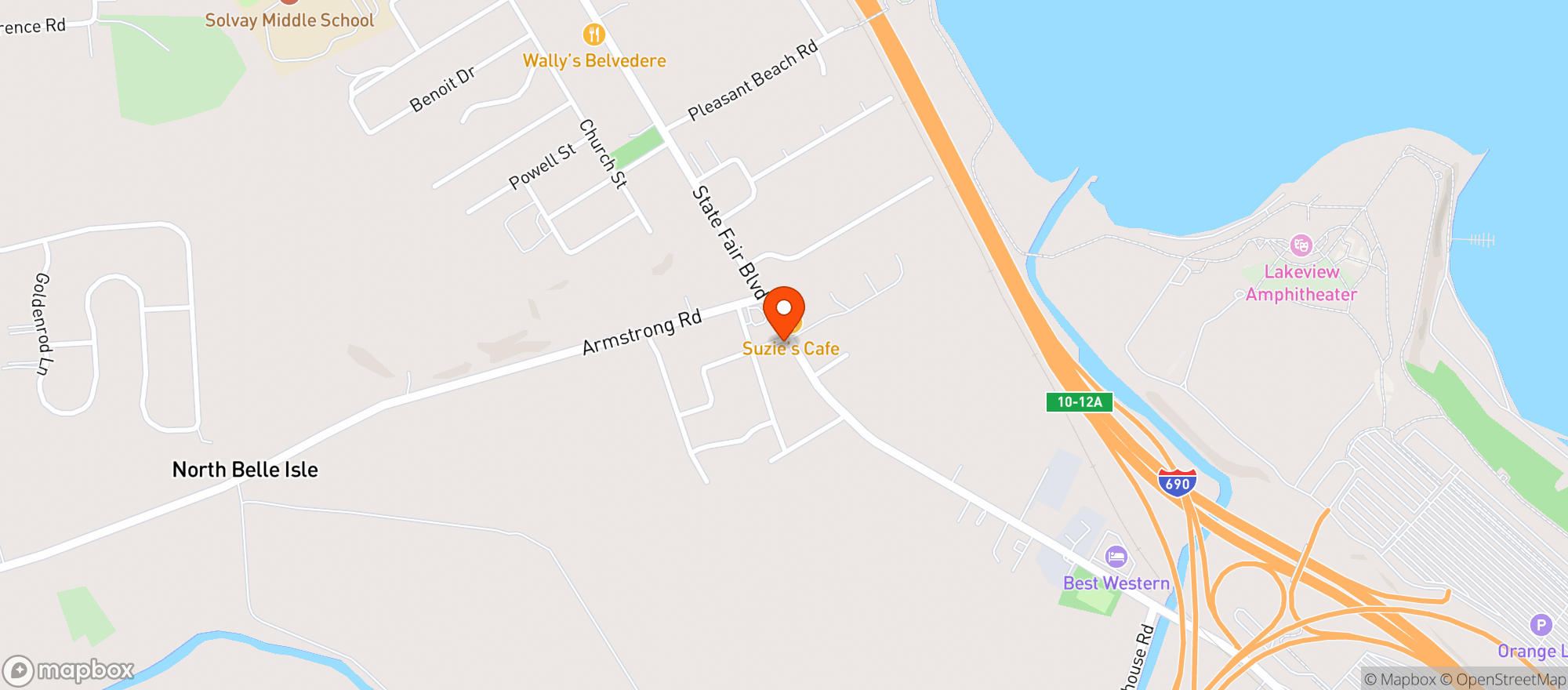 Map showing FAIR DELI CRAFT BEER - SYRACUSE