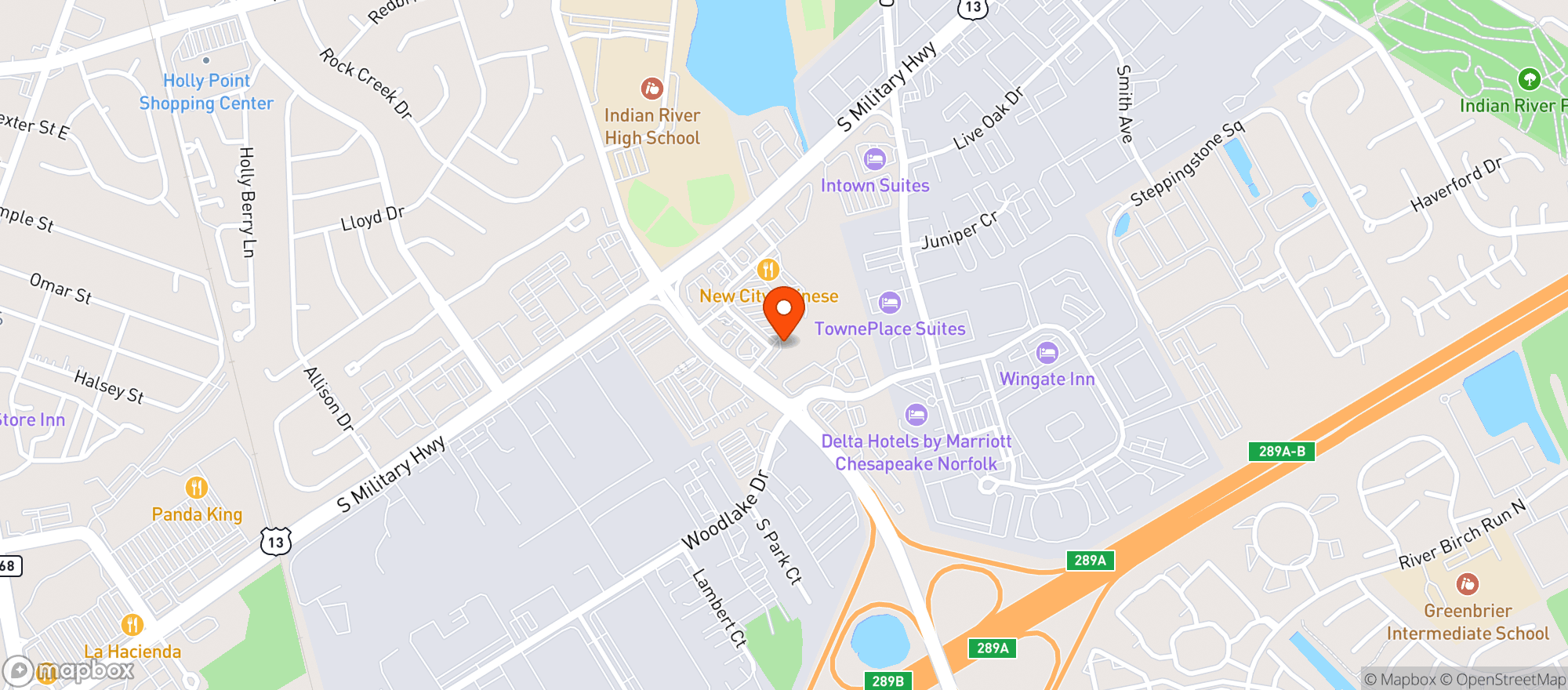 Map showing Eagles Nest